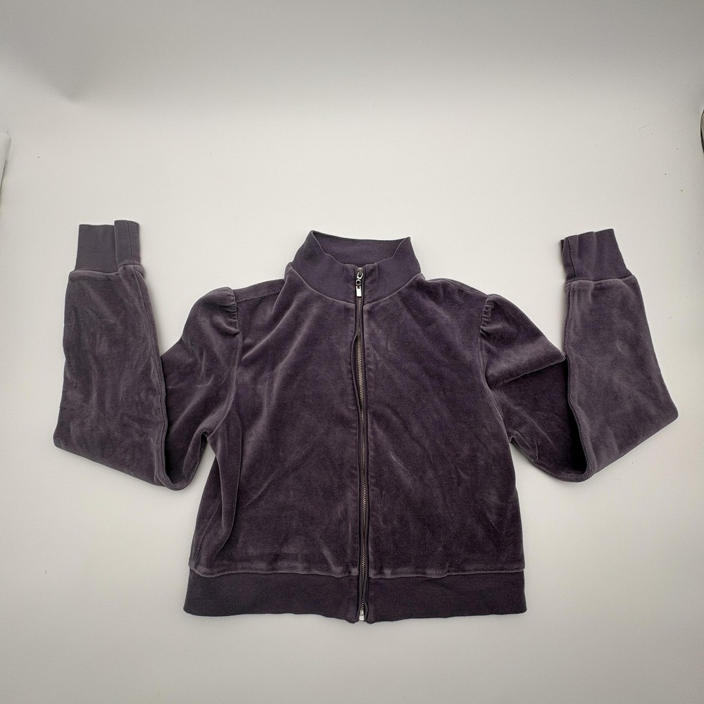 Plush &‎ Lush Tracksuit Womens Small Purple Velour Zip Jacket Pants Lounge Set
